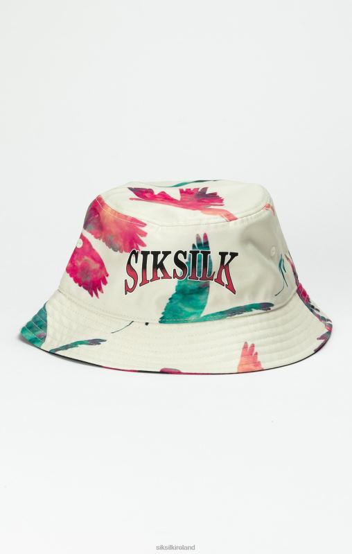SikSilk Unisex Black Reversable Printed Bucket Hat XTFJ232 Accessory