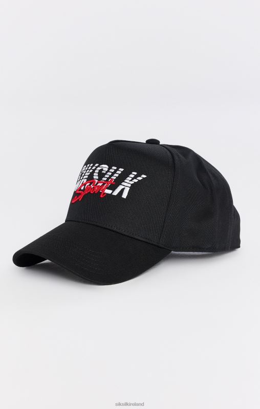 SikSilk Unisex Black Sports Trucker Cap XTFJ248 Accessory
