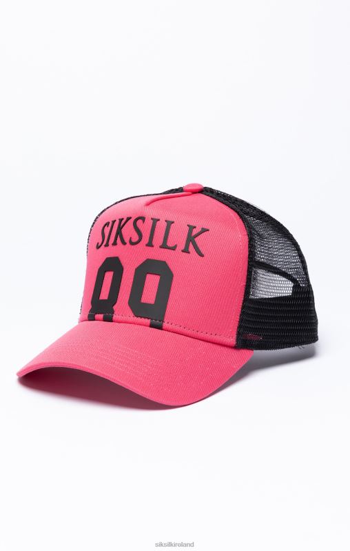 SikSilk Unisex Pink 89 Mesh Trucker Cap XTFJ244 Accessory