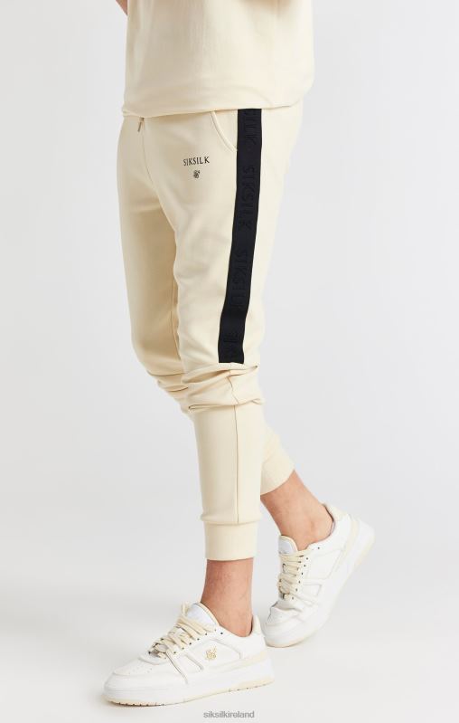 SikSilk Boys Beige Taped Jogger XTFJ305 Apparel