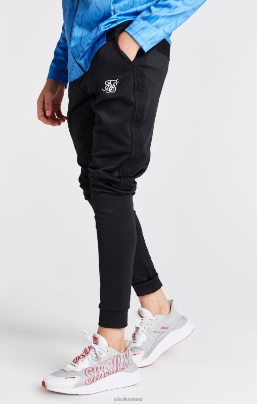 SikSilk Boys Black Skinny Fit Jogger XTFJ302 Apparel