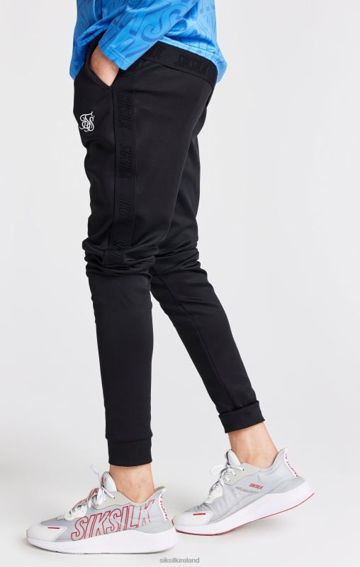 SikSilk Boys Black Skinny Fit Jogger XTFJ302 Apparel