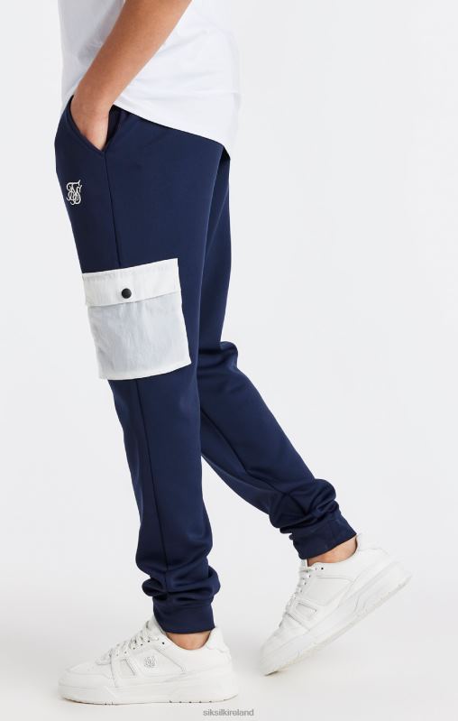 SikSilk Boys Navy Pocket Cargo Pant XTFJ306 Apparel