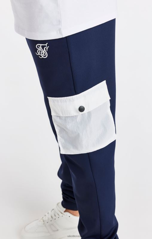 SikSilk Boys Navy Pocket Cargo Pant XTFJ306 Apparel