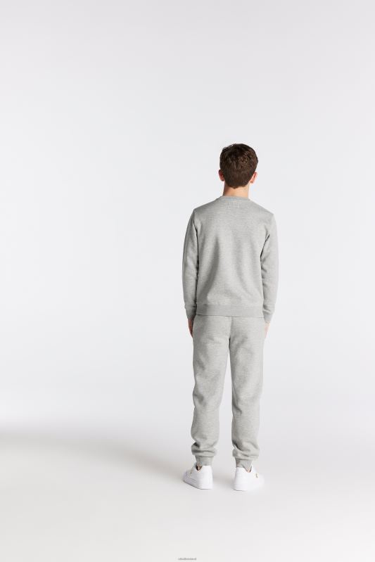 SikSilk Boys Grey Marl Essentials Sweatshirt XTFJ289 Apparel