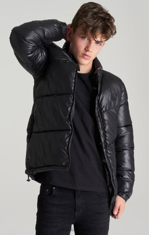 SikSilk Boys Black Bubble Jacket XTFJ300 Apparel