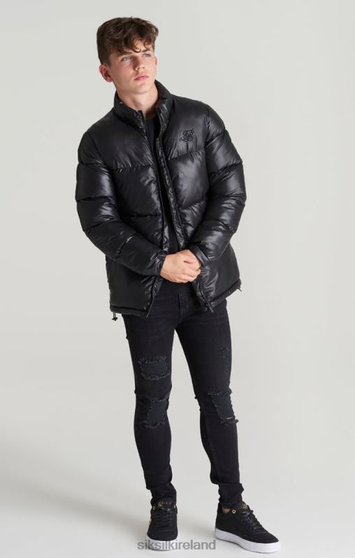 SikSilk Boys Black Bubble Jacket XTFJ300 Apparel