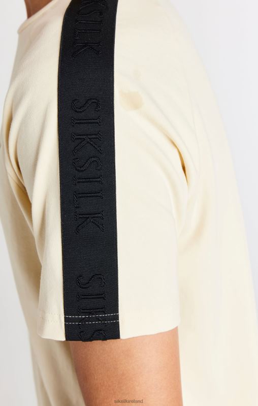 SikSilk Boys Beige Taped Raglan T-Shirt XTFJ282 Apparel