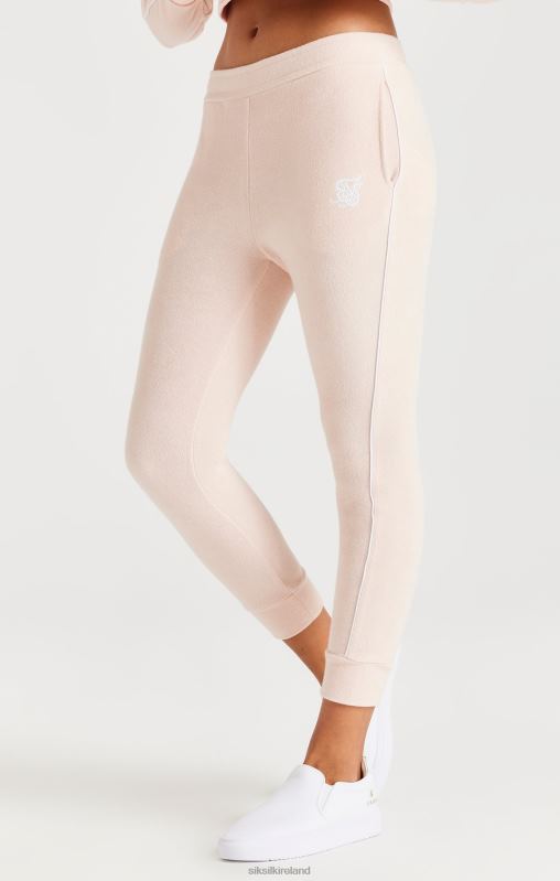 SikSilk Girls Towelling Joggers - Pink XTFJ346 Apparel