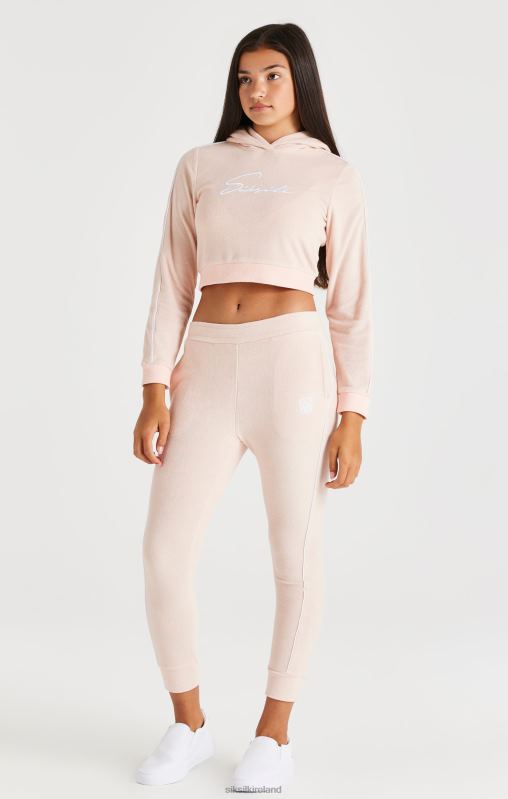 SikSilk Girls Towelling Joggers - Pink XTFJ346 Apparel