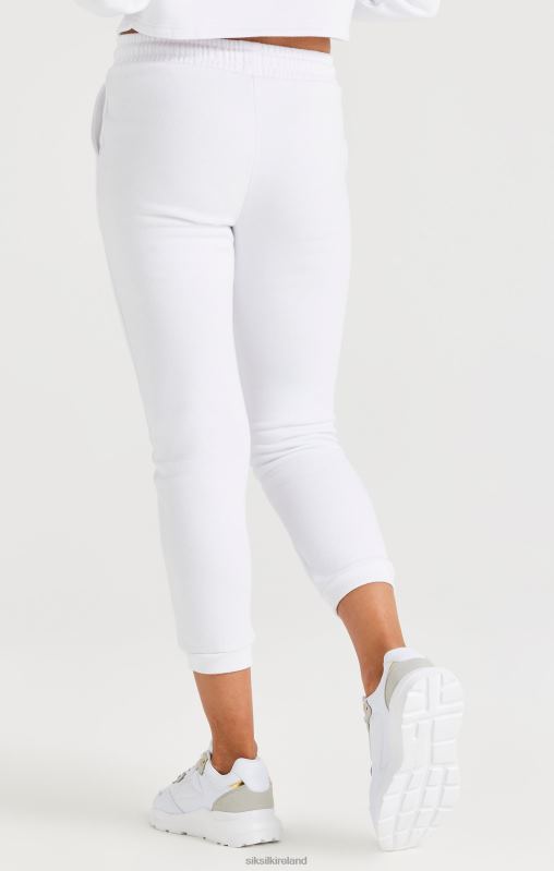 SikSilk Girls White Signature Jogger XTFJ347 Apparel