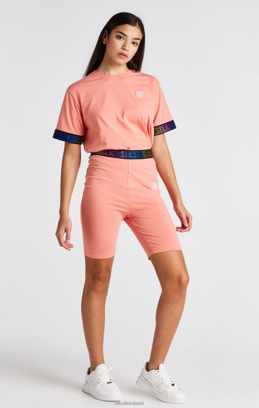 SikSilk Girls Coral Runner Tape Cycle Short XTFJ361 Apparel