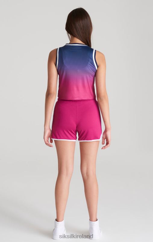 SikSilk Girls Pink Mesh Runner Short XTFJ359 Apparel