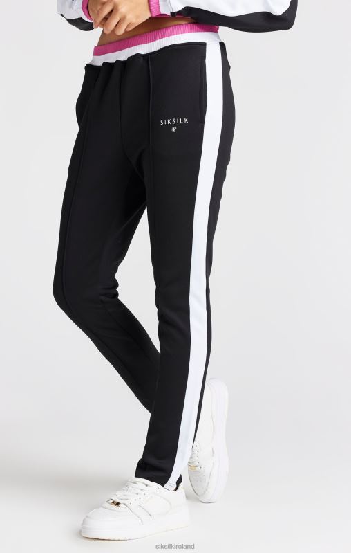 SikSilk Girls Black Retro Track Pant XTFJ353 Apparel