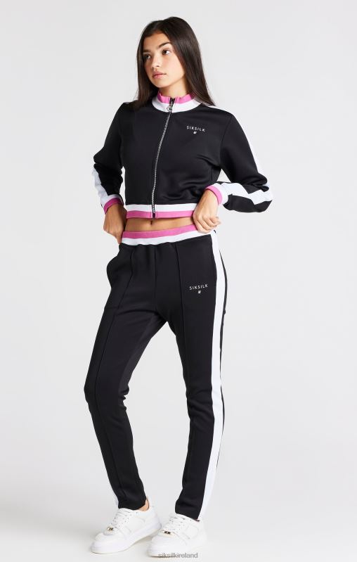 SikSilk Girls Black Retro Jacket XTFJ341 Apparel