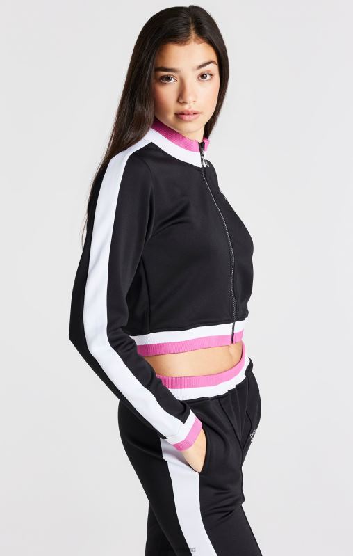 SikSilk Girls Black Retro Jacket XTFJ341 Apparel