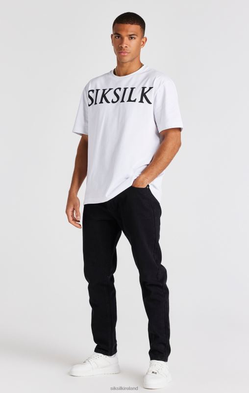 SikSilk Men Black Rose Straight Cut Denim XTFJ542 Apparel
