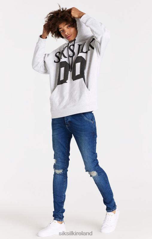 SikSilk Men Blue Distressed Slim Fit Jean XTFJ563 Apparel