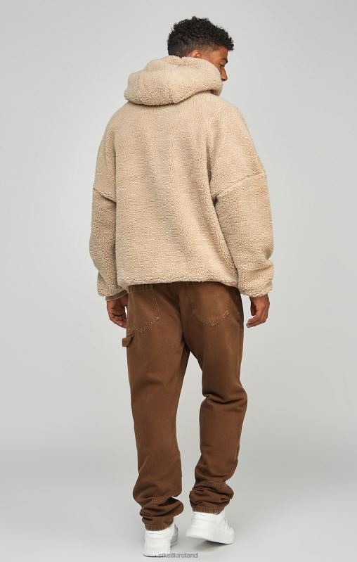 SikSilk Men Brown Straight Fit Carpenter Denim XTFJ549 Apparel