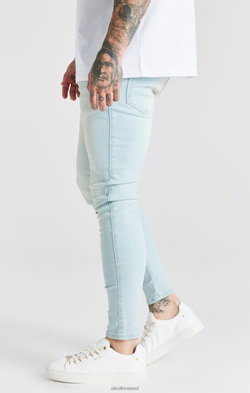 SikSilk Men Light Blue Essential Skinny Jean XTFJ552 Apparel