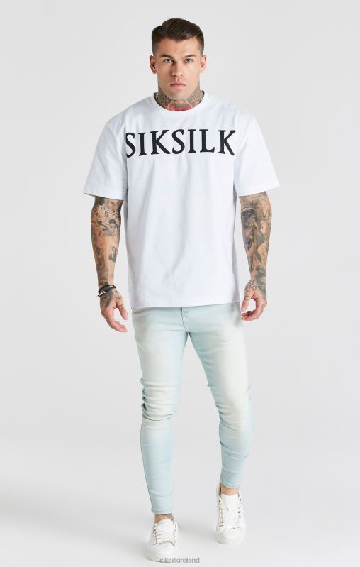 SikSilk Men Light Blue Essential Skinny Jean XTFJ552 Apparel