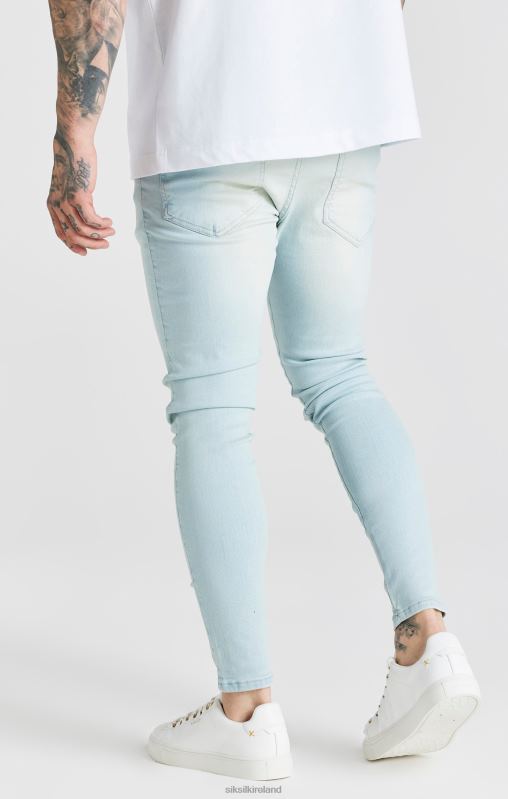 SikSilk Men Light Blue Essential Skinny Jean XTFJ552 Apparel