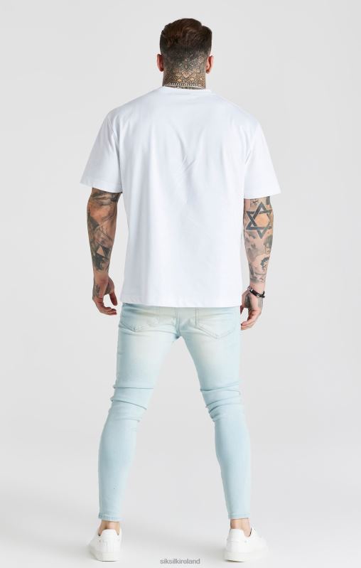 SikSilk Men Light Blue Essential Skinny Jean XTFJ552 Apparel