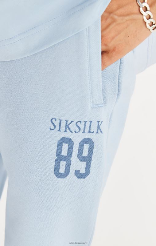 SikSilk Men Blue Relaxed Fit Cuff Jogger XTFJ536 Apparel