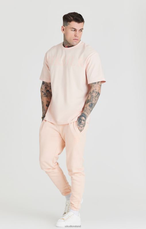 SikSilk Men Pink Relaxed Fit Cuff Jogger XTFJ534 Apparel