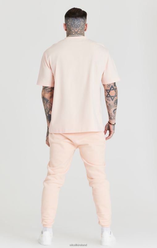 SikSilk Men Pink Relaxed Fit Cuff Jogger XTFJ534 Apparel
