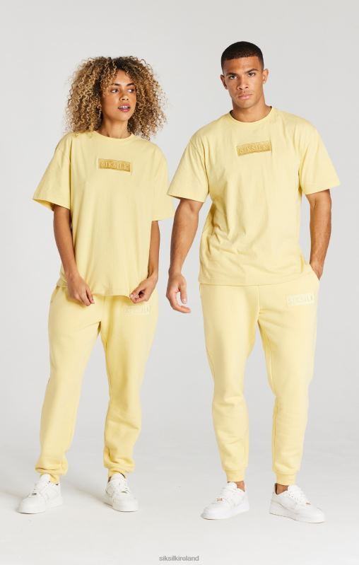 SikSilk Men Yellow Relaxed Fit Cuffed Jogger XTFJ540 Apparel