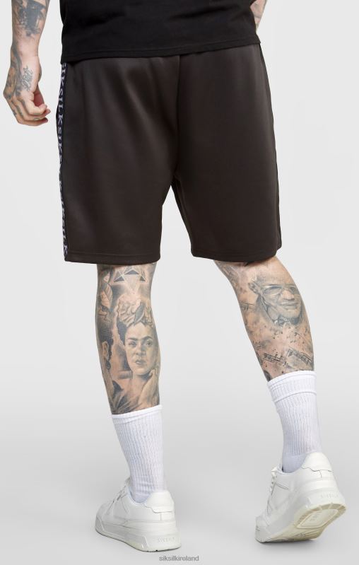 SikSilk Men Black Taped Short XTFJ611 Apparel