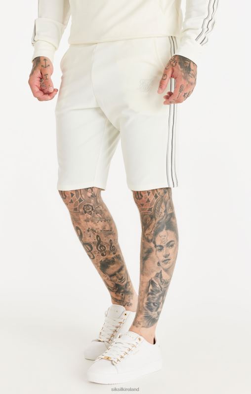 SikSilk Men Ecru Tonal Taping Short XTFJ566 Apparel