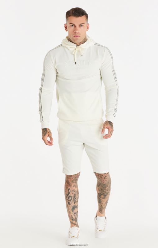 SikSilk Men Ecru Tonal Taping Short XTFJ566 Apparel