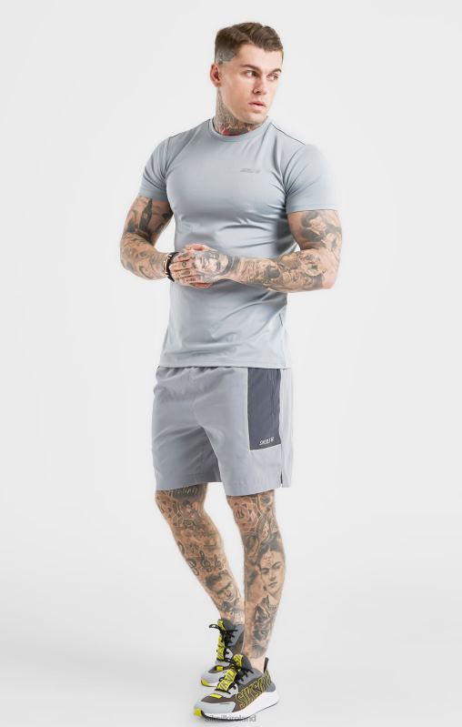 SikSilk Men Grey Sports Marl Woven Short XTFJ565 Apparel