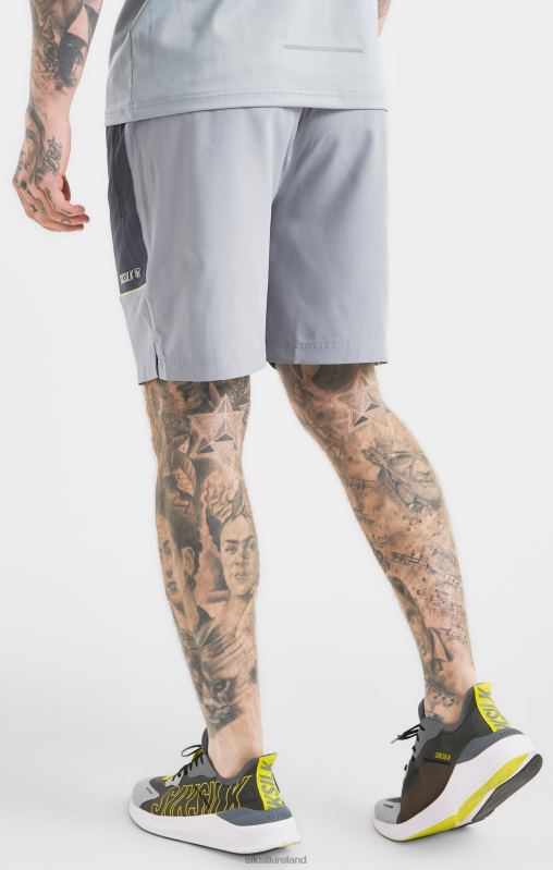 SikSilk Men Grey Sports Marl Woven Short XTFJ565 Apparel