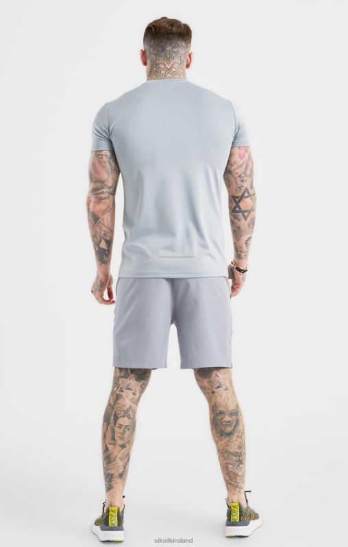 SikSilk Men Grey Sports Marl Woven Short XTFJ565 Apparel