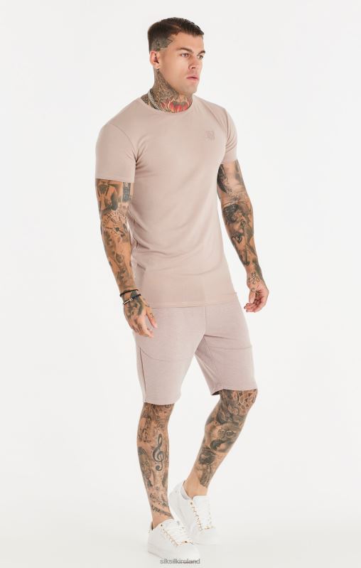 SikSilk Men Pink Washed Textured Short XTFJ572 Apparel