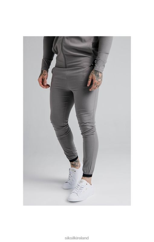 SikSilk Men Agility Poly Ripstop Track Pants - Grey XTFJ527 Apparel