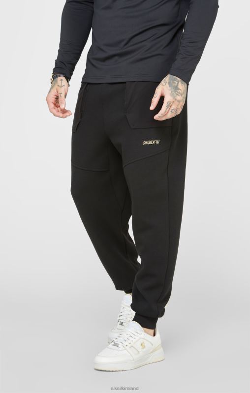 SikSilk Men Black Sports Pant XTFJ520 Apparel