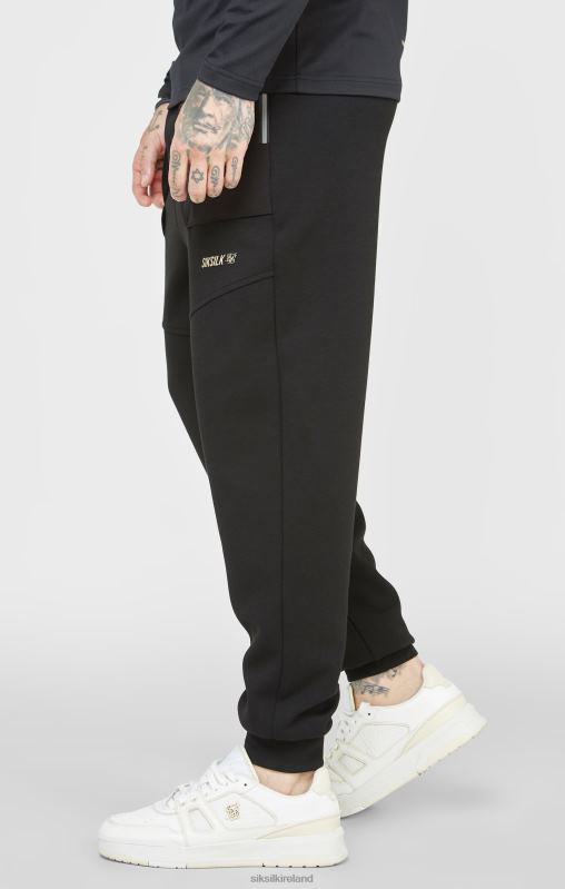 SikSilk Men Black Sports Pant XTFJ520 Apparel