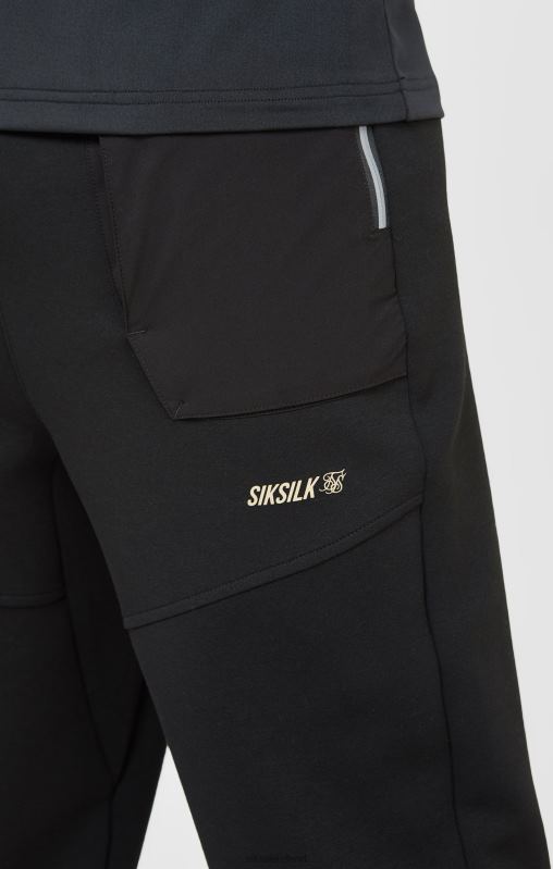 SikSilk Men Black Sports Pant XTFJ520 Apparel