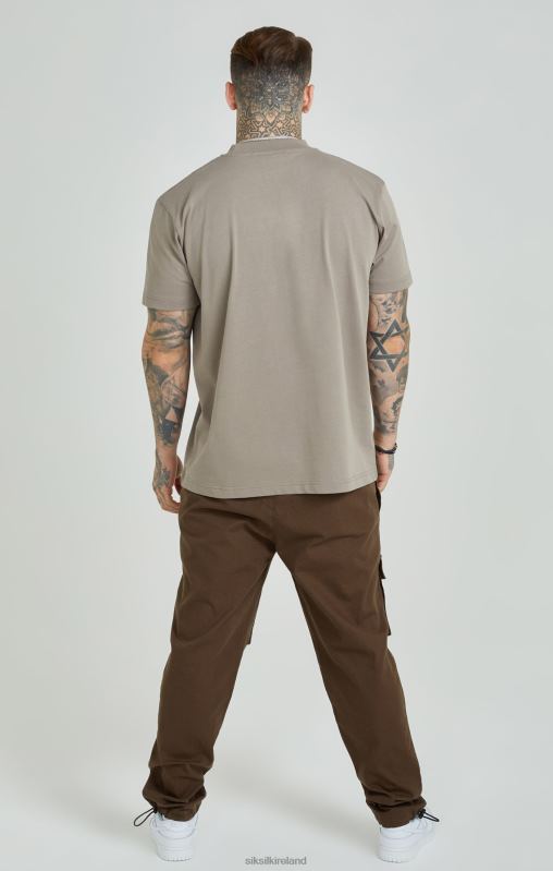 SikSilk Men Brown Ripstop Cargo Pants XTFJ514 Apparel