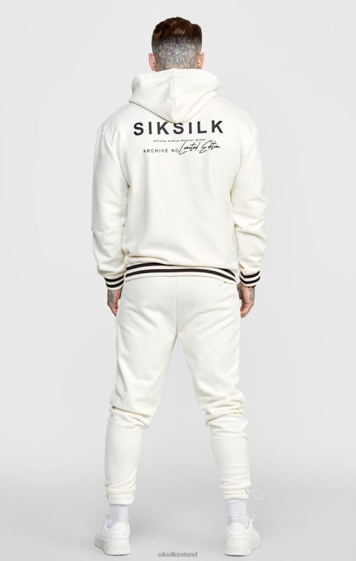SikSilk Men Ecru Jogger W Stripe Waistband XTFJ519 Apparel