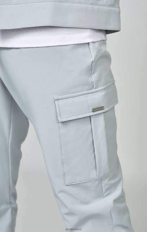 SikSilk Men Grey Utility Cargo Jogger XTFJ510 Apparel