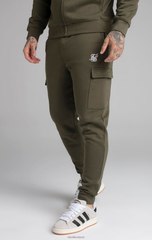 SikSilk Men Khaki Essential Cargo Jogger XTFJ515 Apparel