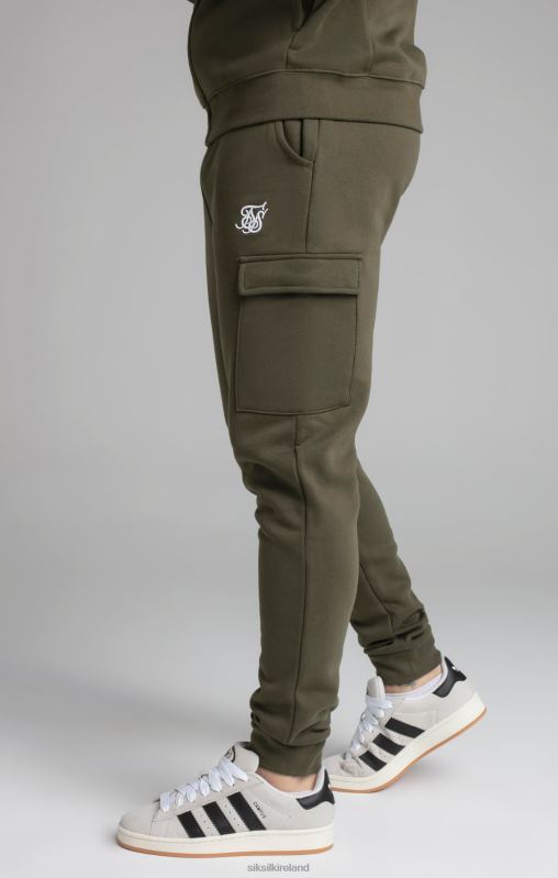 SikSilk Men Khaki Essential Cargo Jogger XTFJ515 Apparel