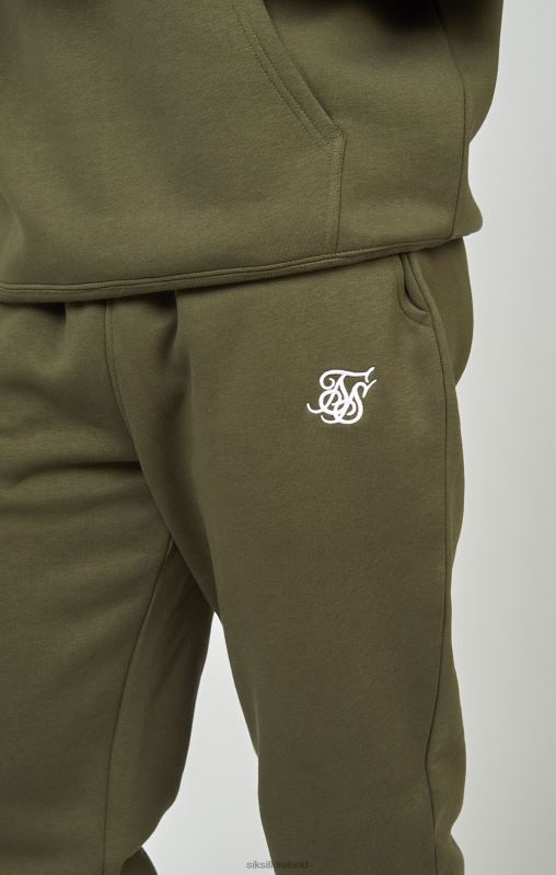 SikSilk Men Khaki Essential Cuffed Jogger XTFJ518 Apparel