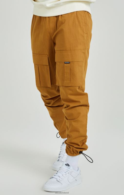 SikSilk Men Tan Ripstop Cargo Pants XTFJ513 Apparel