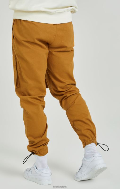 SikSilk Men Tan Ripstop Cargo Pants XTFJ513 Apparel